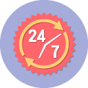 24x7 Icon